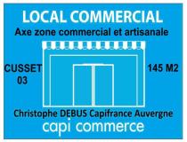 annonce location local commerce cusset 03300