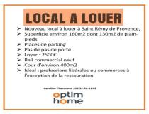 annonce location local commerce st remy de provence 13210