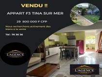 annonce vente appartement f3 t3 noumea 98800