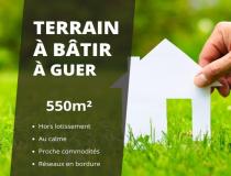 annonce vente terrain guer 56380