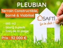 annonce vente terrain pleubian 22610