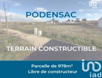 annonce vente terrain podensac 33720