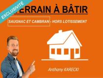 annonce vente terrain saugnac et cambran 40180