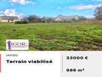 annonce vente terrain sion les mines 44590